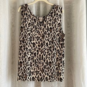 Leopard print camisole from Chico’s, size 3